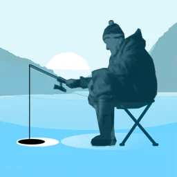 Icono de Juegos de pesca en hielo 3d