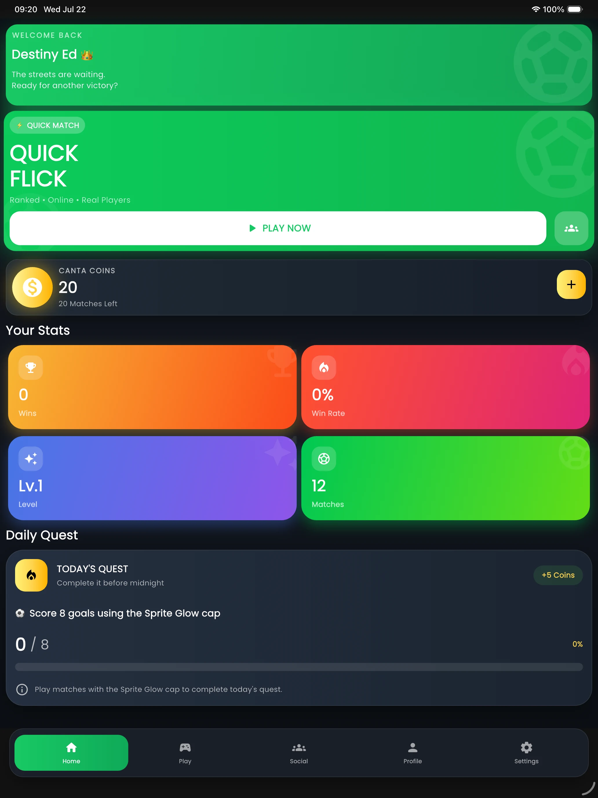 CapFlick - Street Cap Football screenshot