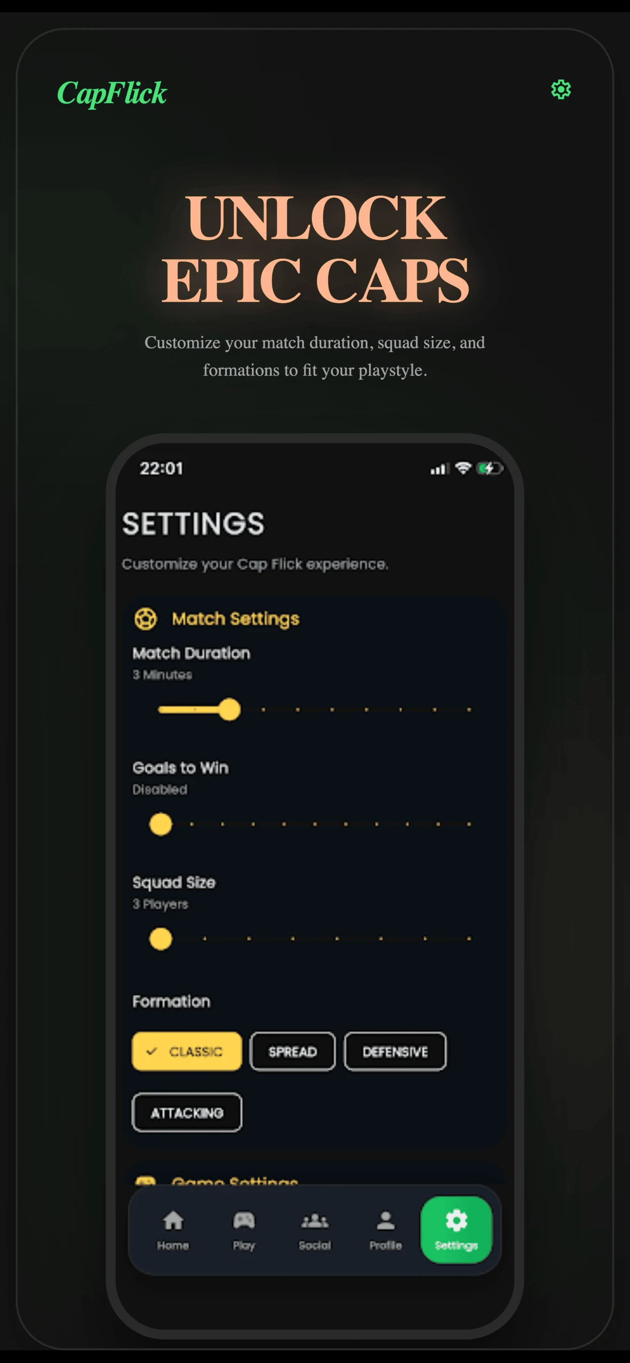 CapFlick - Street Cap Football screenshot